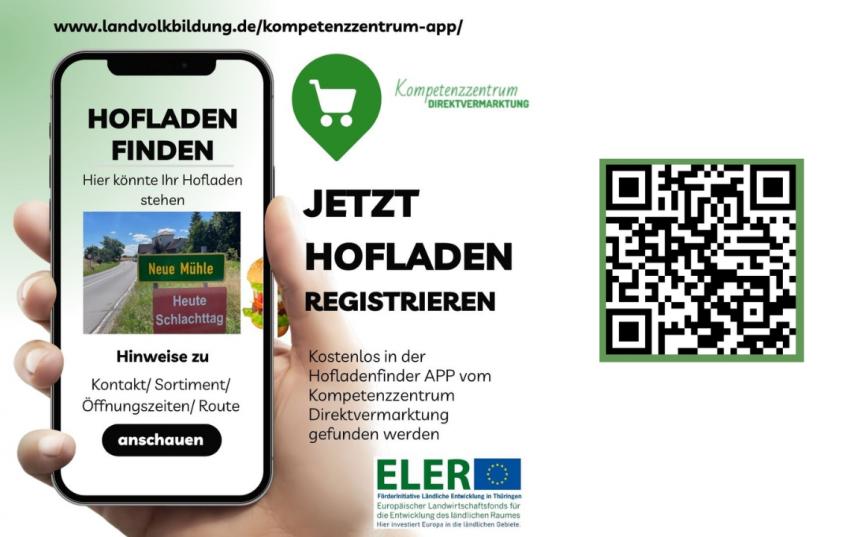 Jetzt für die Hofladenfinder-App registrieren!