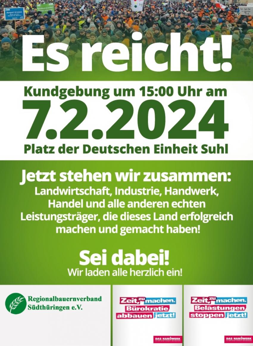 Kundgebung in Suhl