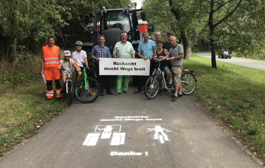 Medieneinladung: „Rücksicht macht Wege breit“- Markierungsaktion auf Radweg bei Friemar