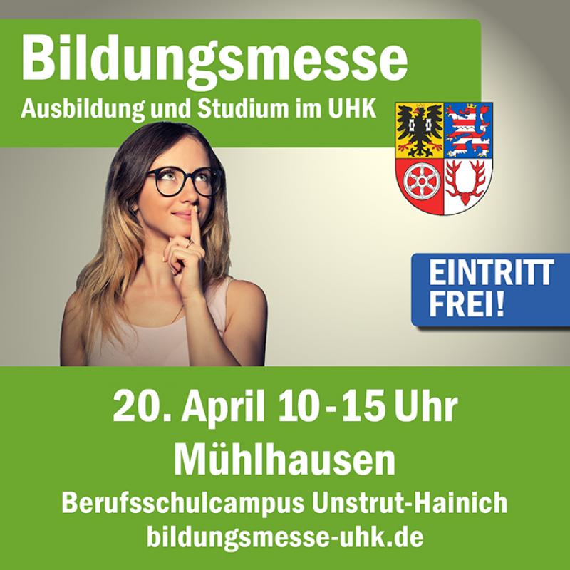Bildungsmesse: Ausbildung und Studium im Unstrut-Hainich-Kreis