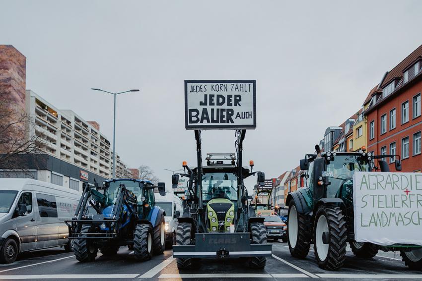 Bauernproteste: In der Fläche sichtbar bleiben!